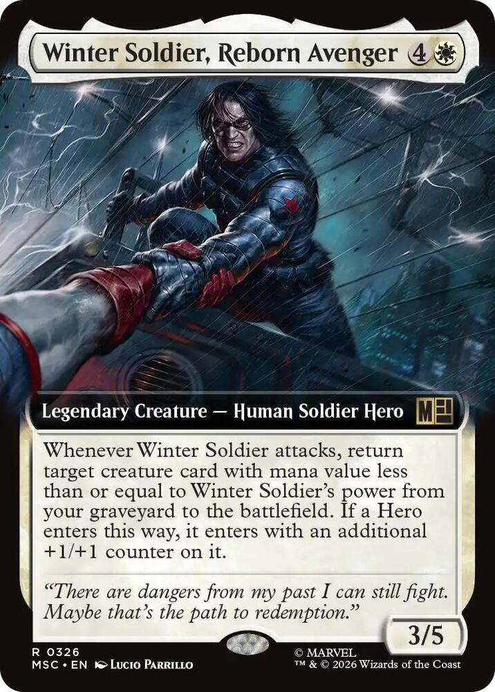 Winter Soldier, Reborn Avenger (Extended Art) (326) [Marvel Super Heroes Commander]