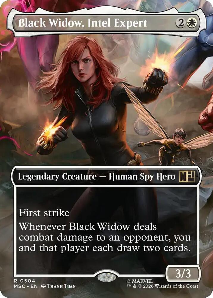 Black Widow, Intel Expert (Borderless) (504) [Marvel Super Heroes Commander]