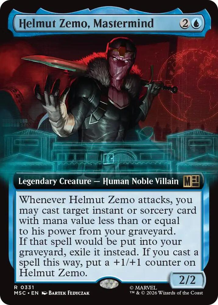 Helmut Zemo, Mastermind (Extended Art) (331) [Marvel Super Heroes Commander]