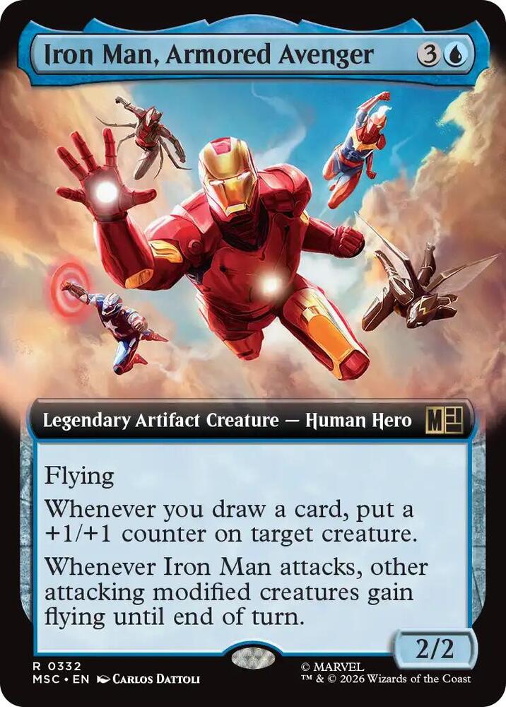 Iron Man, Armored Avenger (Extended Art) (332) [Marvel Super Heroes Commander]