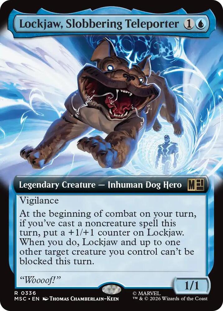 Lockjaw, Slobbering Teleporter (Extended Art) (336) [Marvel Super Heroes Commander]