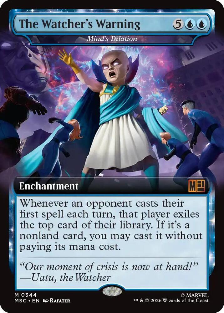 The Watcher's Warning - Mind's Dilation (Extended Art) (344) [Marvel Super Heroes Commander]