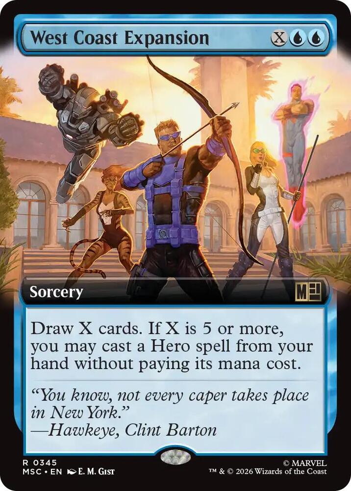 West Coast Expansion (Extended Art) (345) [Marvel Super Heroes Commander]