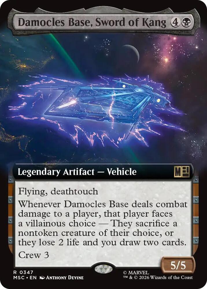 Damocles Base, Sword of Kang (Extended Art) (347) [Marvel Super Heroes Commander]