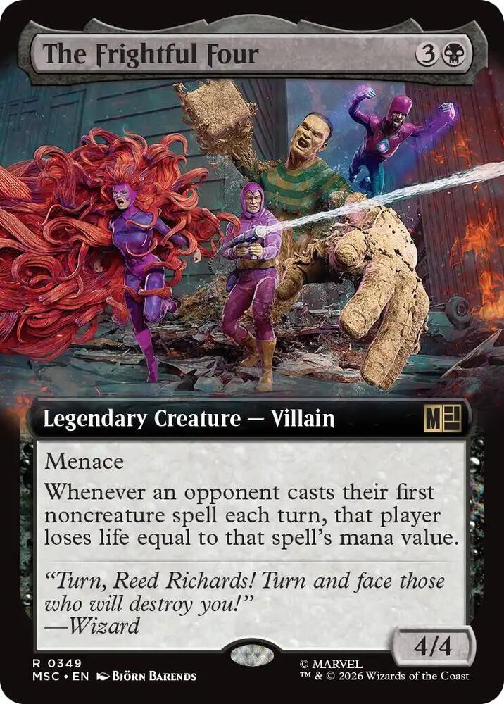 The Frightful Four (Extended Art) (349) [Marvel Super Heroes Commander]