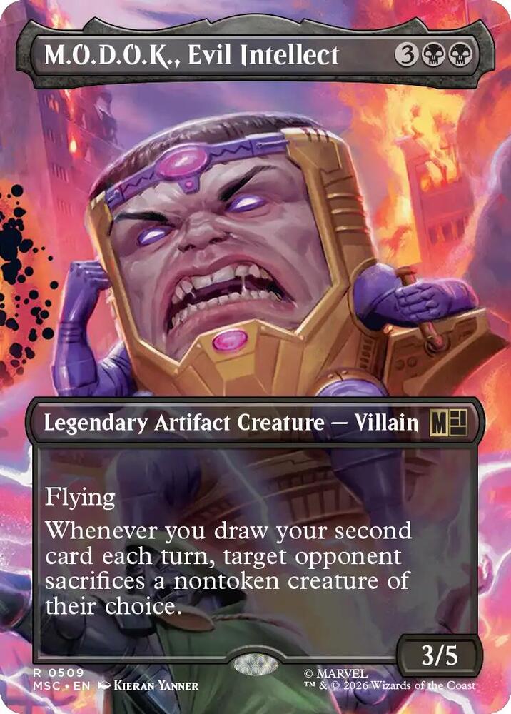 M.O.D.O.K., Evil Intellect (Borderless) (509) [Marvel Super Heroes Commander]