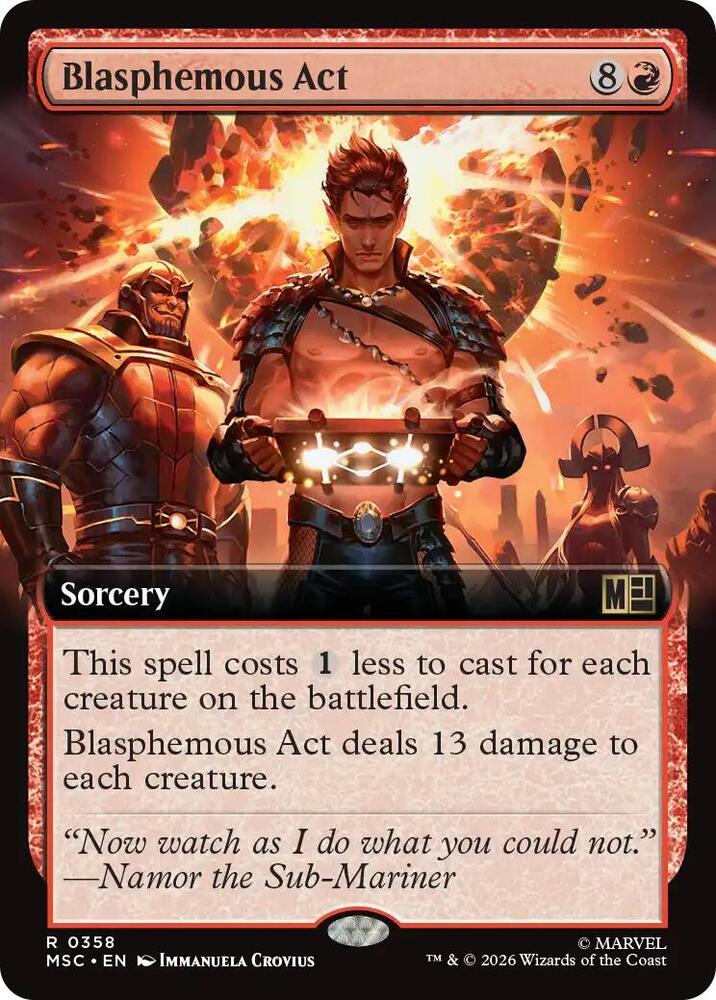 Blasphemous Act (Extended Art) (358) [Marvel Super Heroes Commander]