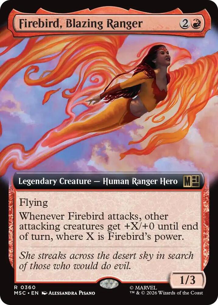 Firebird, Blazing Ranger (Extended Art) (360) [Marvel Super Heroes Commander]