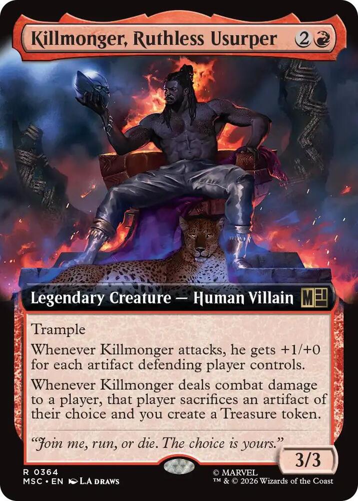 Killmonger, Ruthless Usurper (Extended Art) (364) [Marvel Super Heroes Commander]