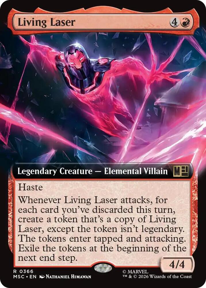 Living Laser (Extended Art) (366) [Marvel Super Heroes Commander]