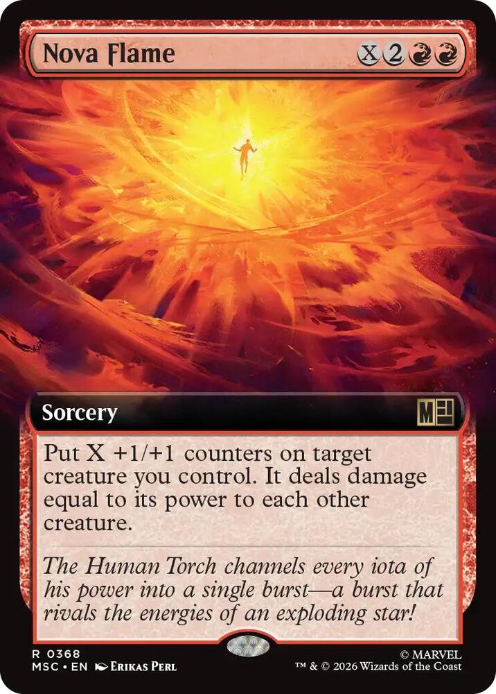 Nova Flame (Extended Art) (368) [Marvel Super Heroes Commander]