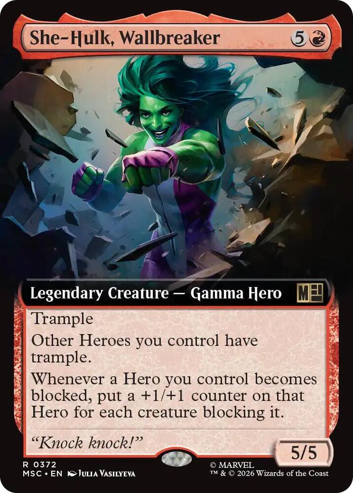 She-Hulk, Wallbreaker (Extended Art) (372) [Marvel Super Heroes Commander]