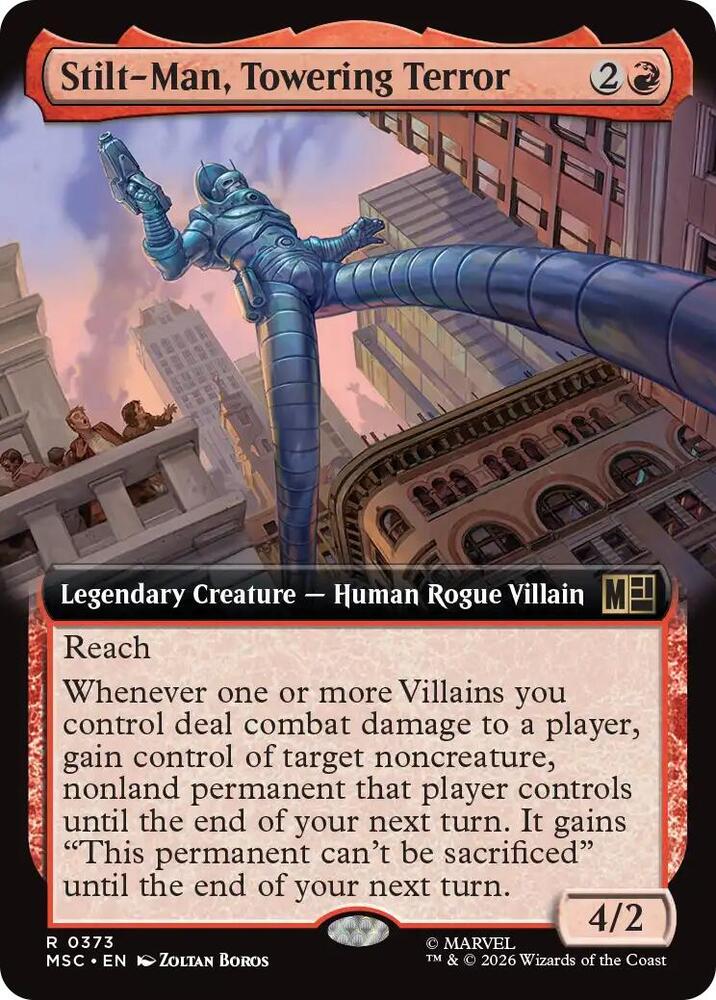 Stilt-Man, Towering Terror (Extended Art) (373) [Marvel Super Heroes Commander]
