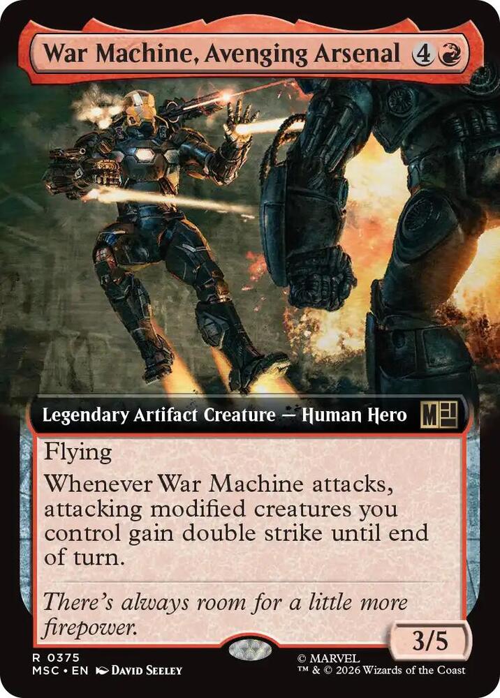 War Machine, Avenging Arsenal (Extended Art) (375) [Marvel Super Heroes Commander]