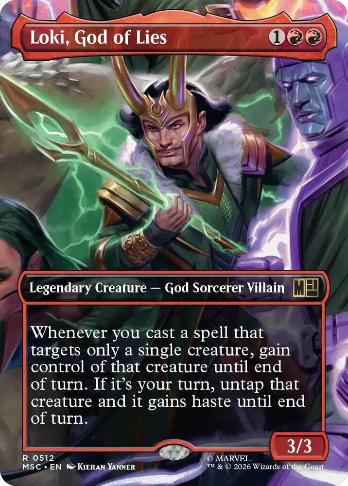 Loki, God of Lies (Borderless) (512) [Marvel Super Heroes Commander]