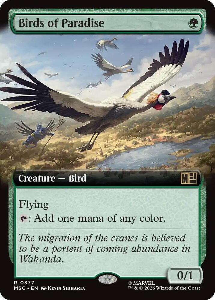Birds of Paradise (Extended Art) (377) [Marvel Super Heroes Commander]