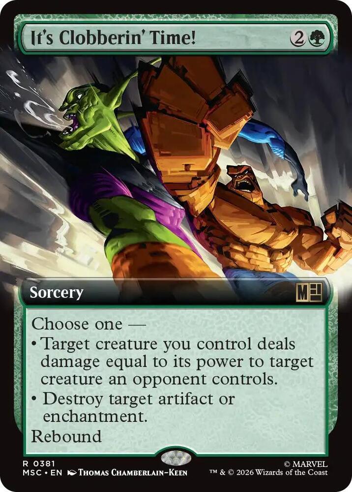 It's Clobberin' Time! (Extended Art) (381) [Marvel Super Heroes Commander]