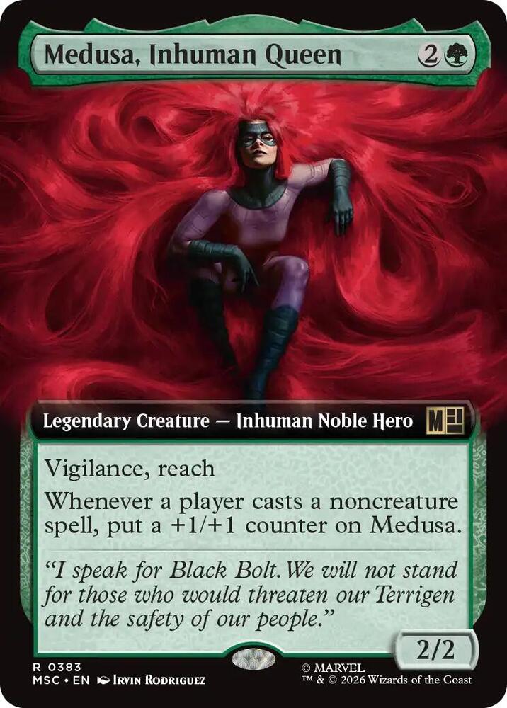 Medusa, Inhuman Queen (Extended Art) (383) [Marvel Super Heroes Commander]