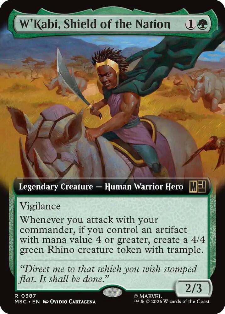 W'Kabi, Shield of the Nation (Extended Art) (387) [Marvel Super Heroes Commander]