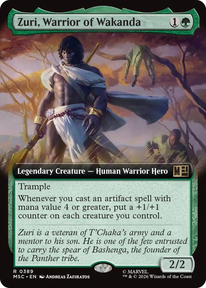 Zuri, Warrior of Wakanda (Extended Art) (389) [Marvel Super Heroes Commander]
