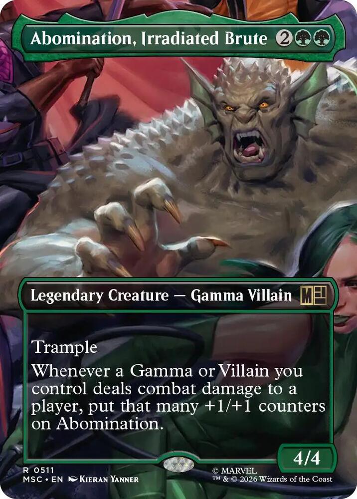Abomination, Irradiated Brute (Borderless) (511) [Marvel Super Heroes Commander]