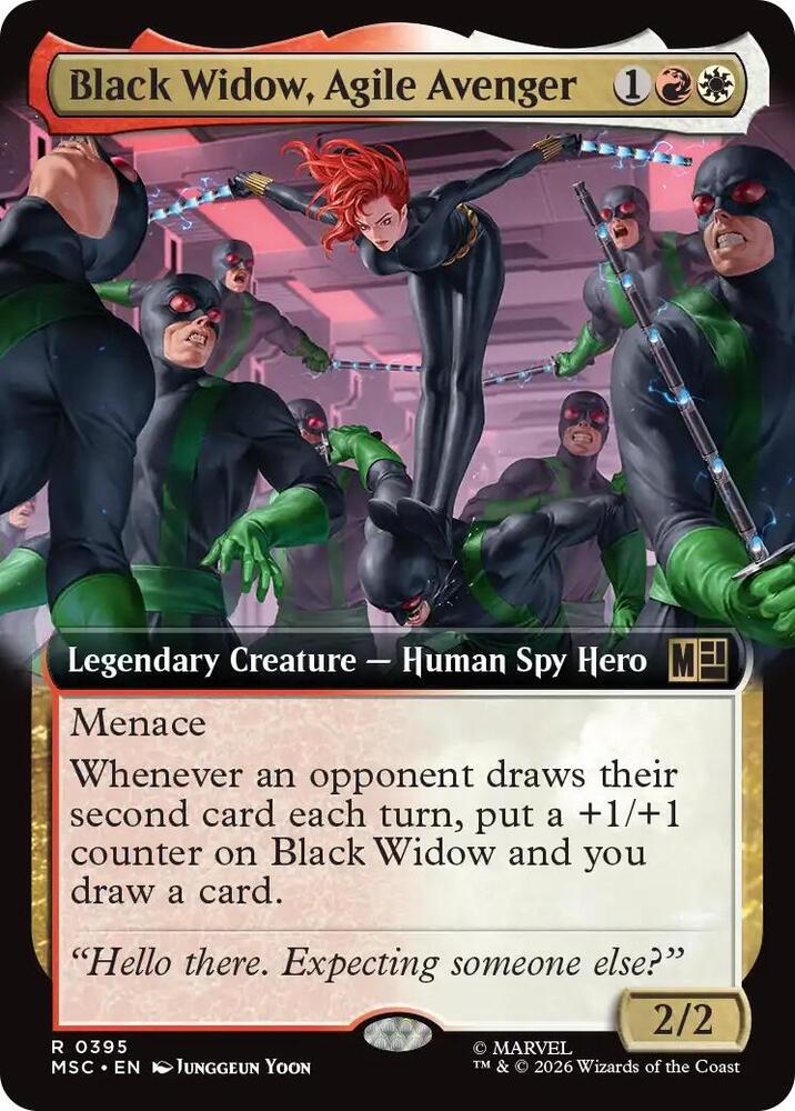 Black Widow, Agile Avenger (Extended Art) (395) [Marvel Super Heroes Commander]