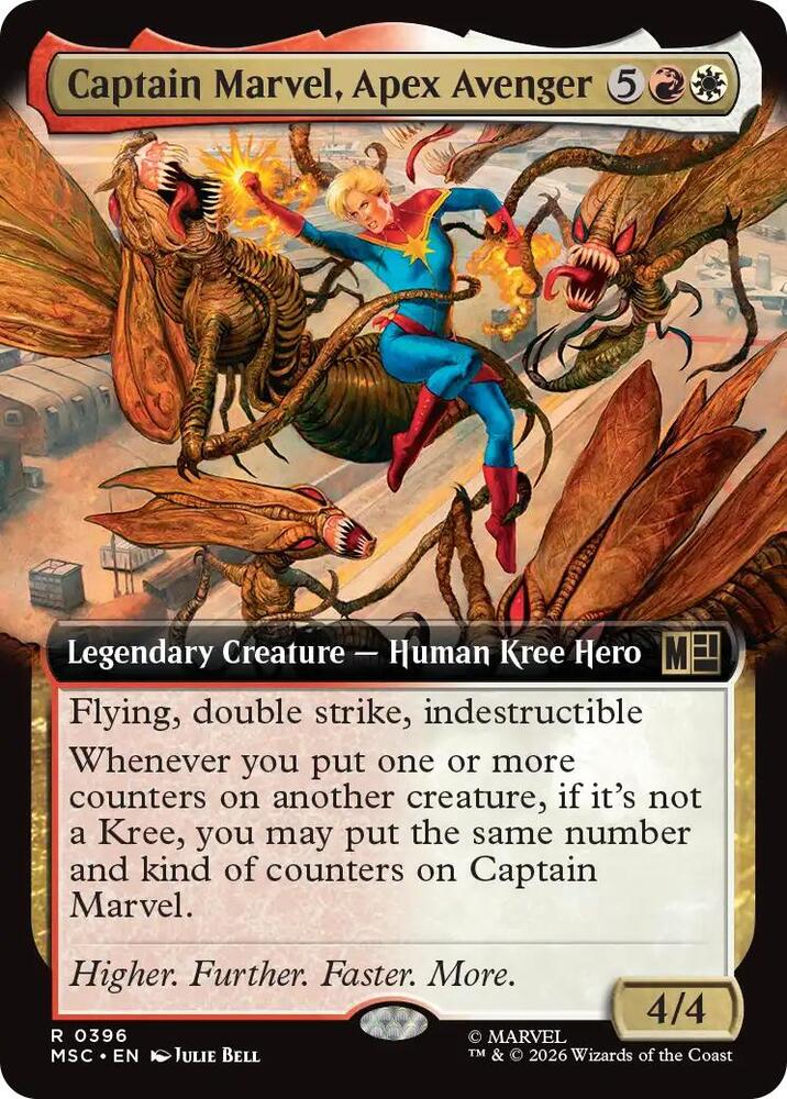 Captain Marvel, Apex Avenger (Extended Art) (396) [Marvel Super Heroes Commander]