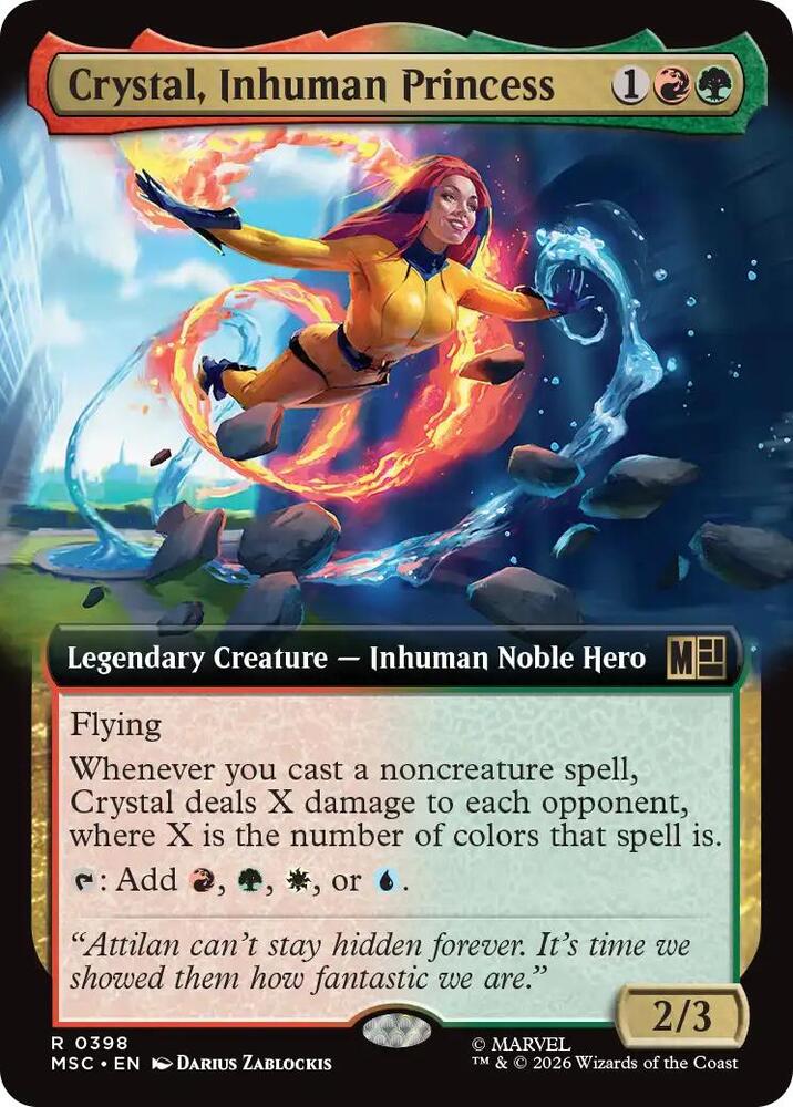 Crystal, Inhuman Princess (Extended Art) (398) [Marvel Super Heroes Commander]