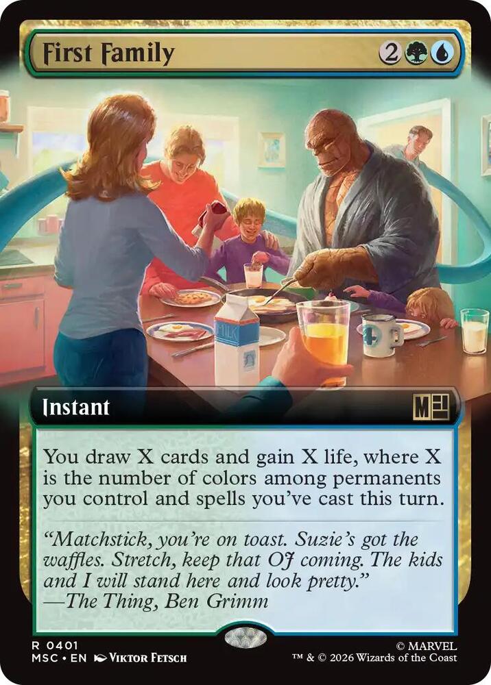 First Family (Extended Art) (401) [Marvel Super Heroes Commander]