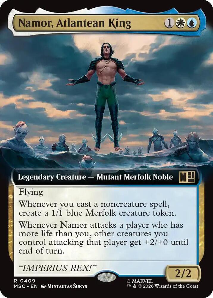 Namor, Atlantean King (Extended Art) (409) [Marvel Super Heroes Commander]