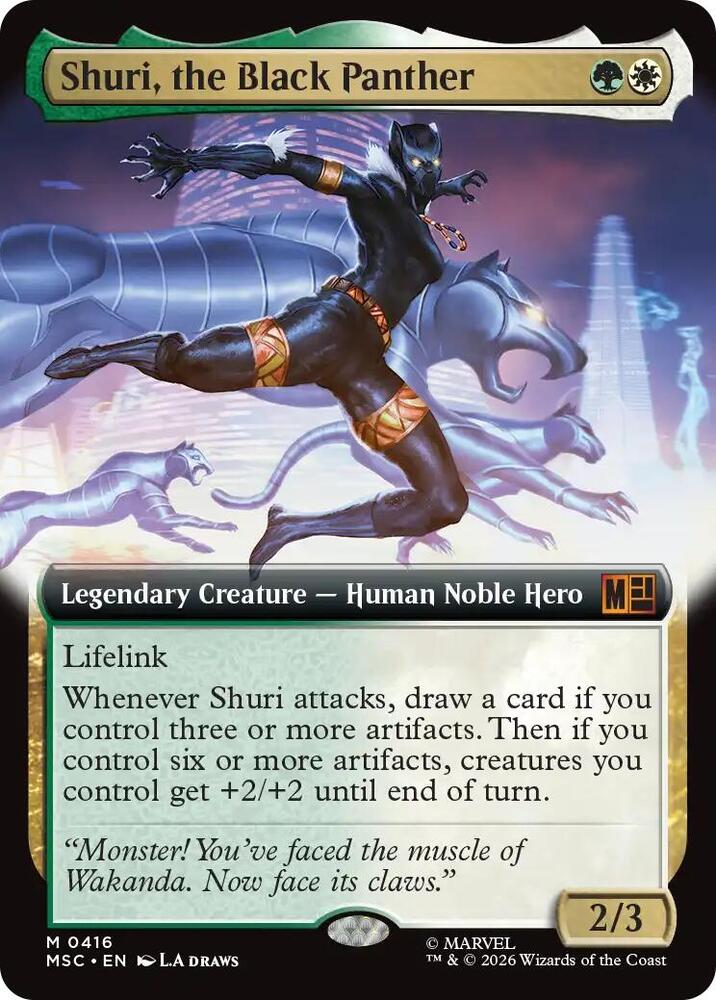 Shuri, the Black Panther (Extended Art) (416) [Marvel Super Heroes Commander]