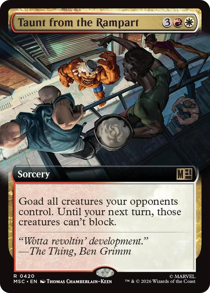 Taunt from the Rampart (Extended Art) (420) [Marvel Super Heroes Commander]