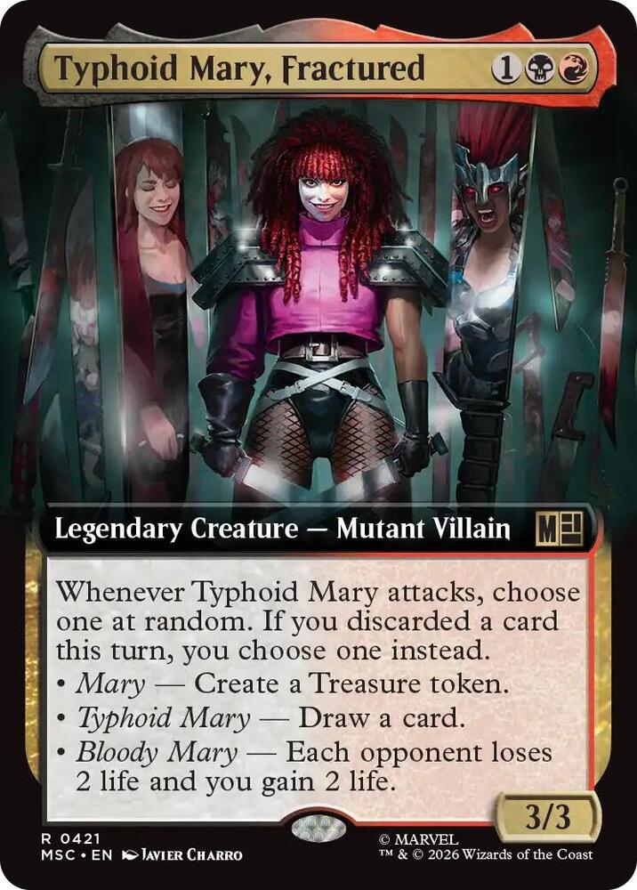 Typhoid Mary, Fractured (Extended Art) (421) [Marvel Super Heroes Commander]