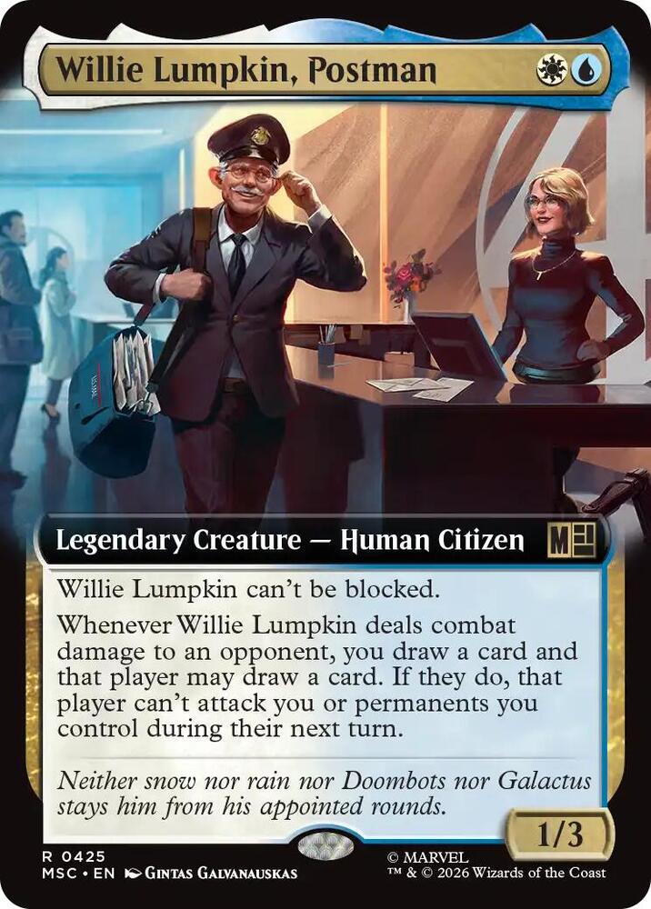 Willie Lumpkin, Postman (Extended Art) (425) [Marvel Super Heroes Commander]