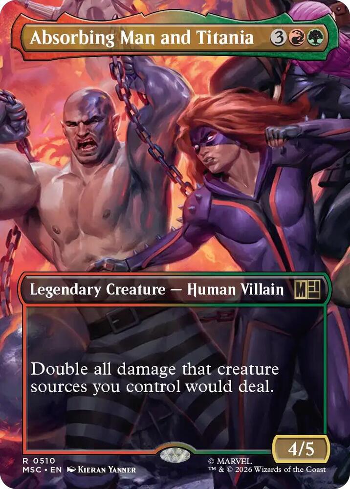 Absorbing Man and Titania (Borderless) (510) [Marvel Super Heroes Commander]