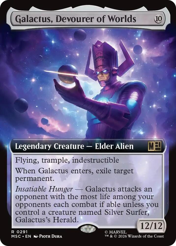 Galactus, Devourer of Worlds (Extended Art) (291) [Marvel Super Heroes Commander]