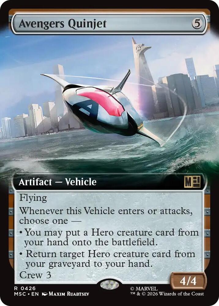 Avengers Quinjet - Hammer of Nazahn (Extended Art) (426) [Marvel Super Heroes Commander]