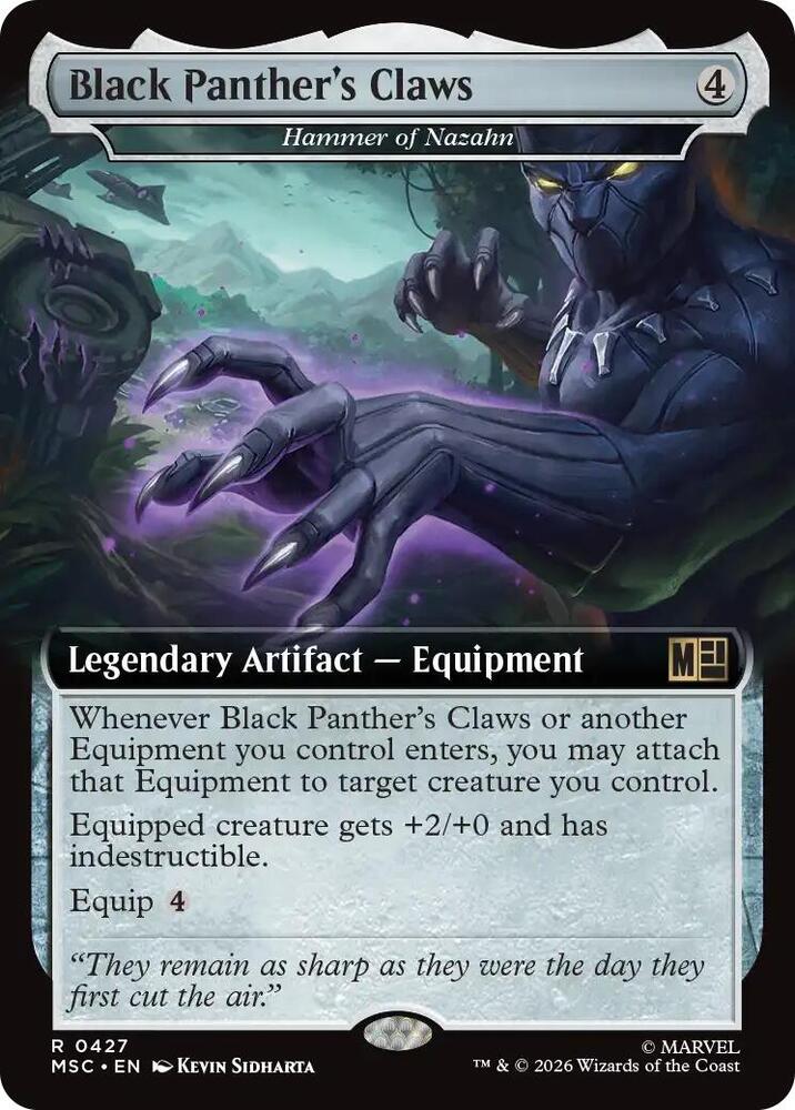 Black Panther's Claws (Extended Art) (427) [Marvel Super Heroes Commander]