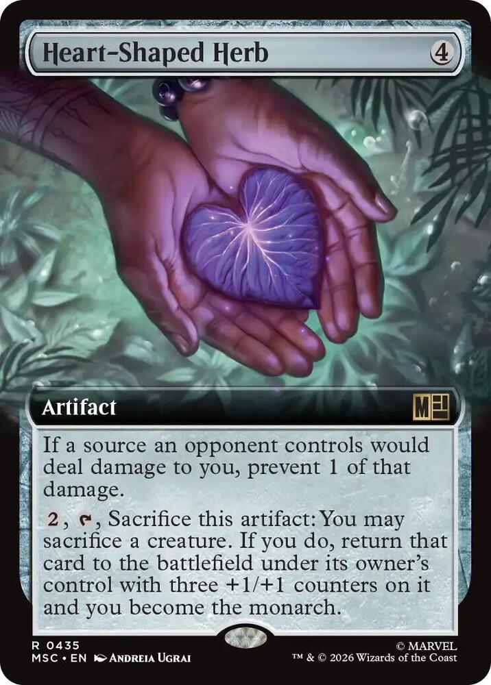 Heart-Shaped Herb (Extended Art) (435) [Marvel Super Heroes Commander]
