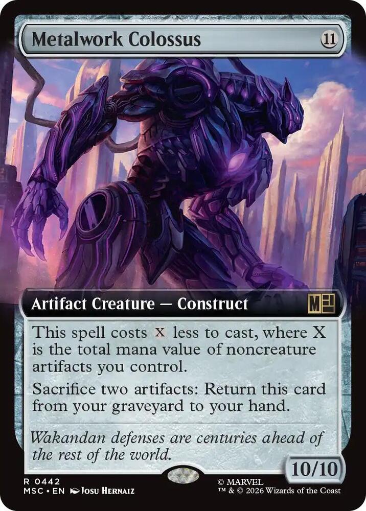Metalwork Colossus (Extended Art) (442) [Marvel Super Heroes Commander]