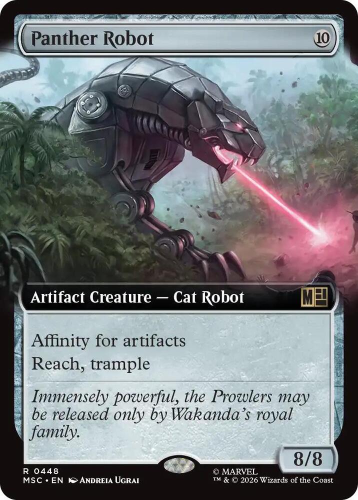 Panther Robot (Extended Art) (448) [Marvel Super Heroes Commander]