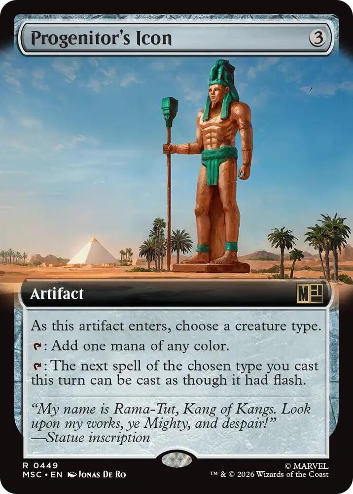 Progenitor's Icon (Extended Art) (449) [Marvel Super Heroes Commander]