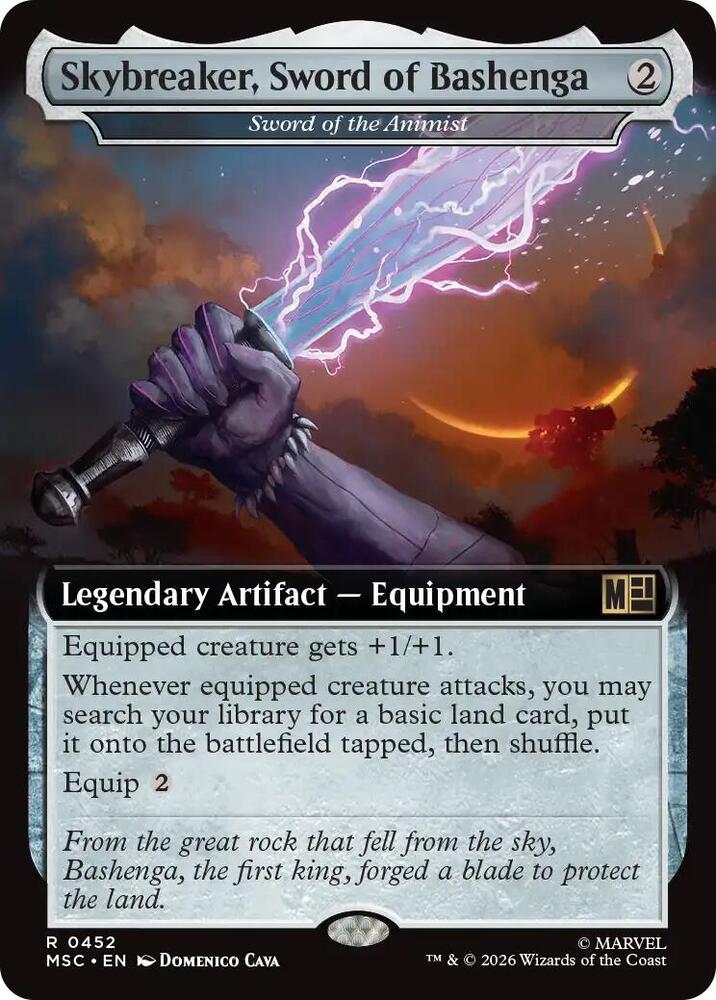 Skybreaker, Sword of Bashenga - Sword of the Animist (Extended Art) (452) [Marvel Super Heroes Commander]
