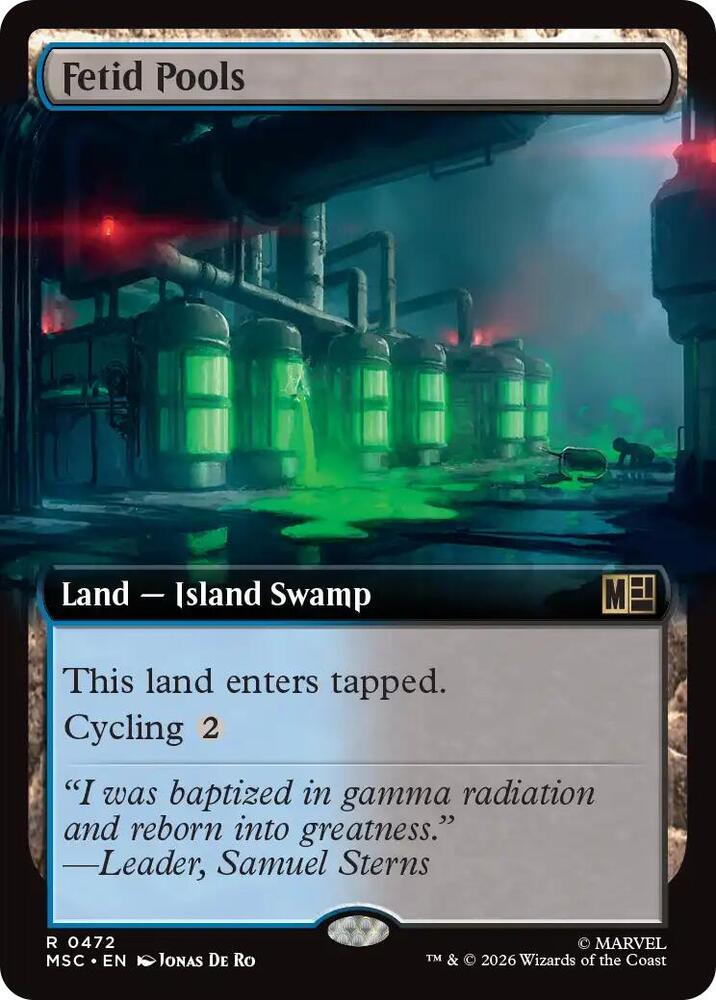 Fetid Pools (Extended Art) (472) [Marvel Super Heroes Commander]