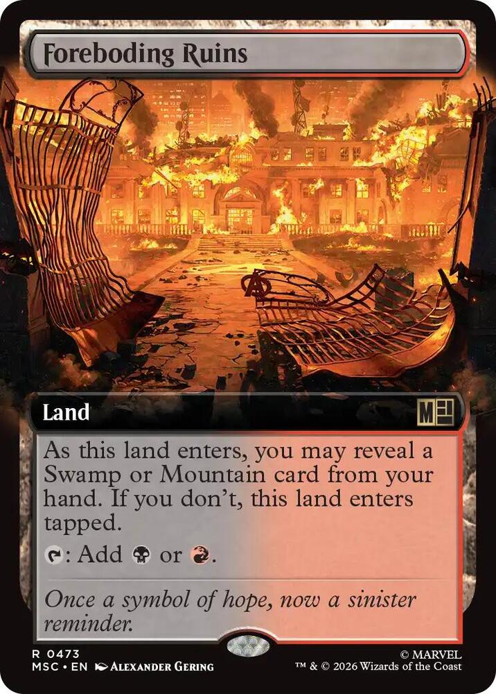 Foreboding Ruins (Extended Art) (473) [Marvel Super Heroes Commander]