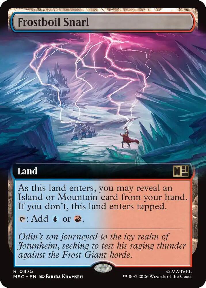 Frostboil Snarl (Extended Art) (475) [Marvel Super Heroes Commander]