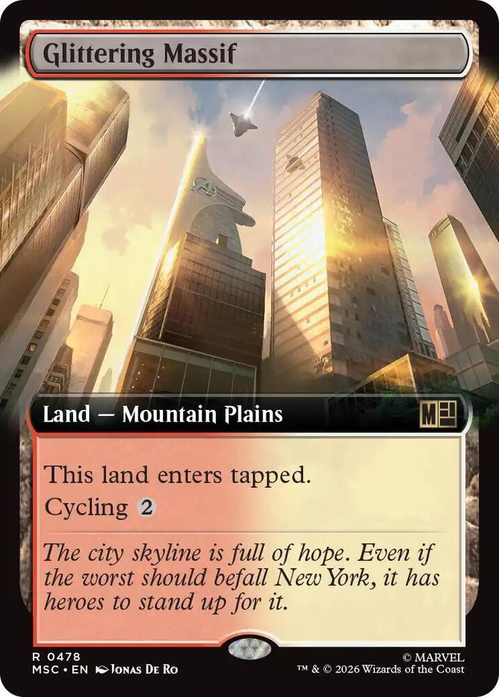 Glittering Massif (Extended Art) (478) [Marvel Super Heroes Commander]