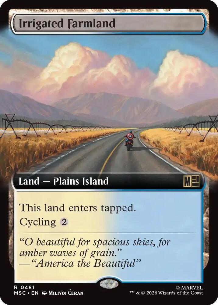 Irrigated Farmland (Extended Art) (481) [Marvel Super Heroes Commander]