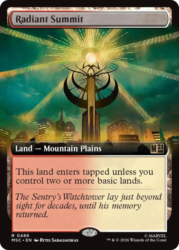 Radiant Summit (Extended Art) (486) [Marvel Super Heroes Commander]
