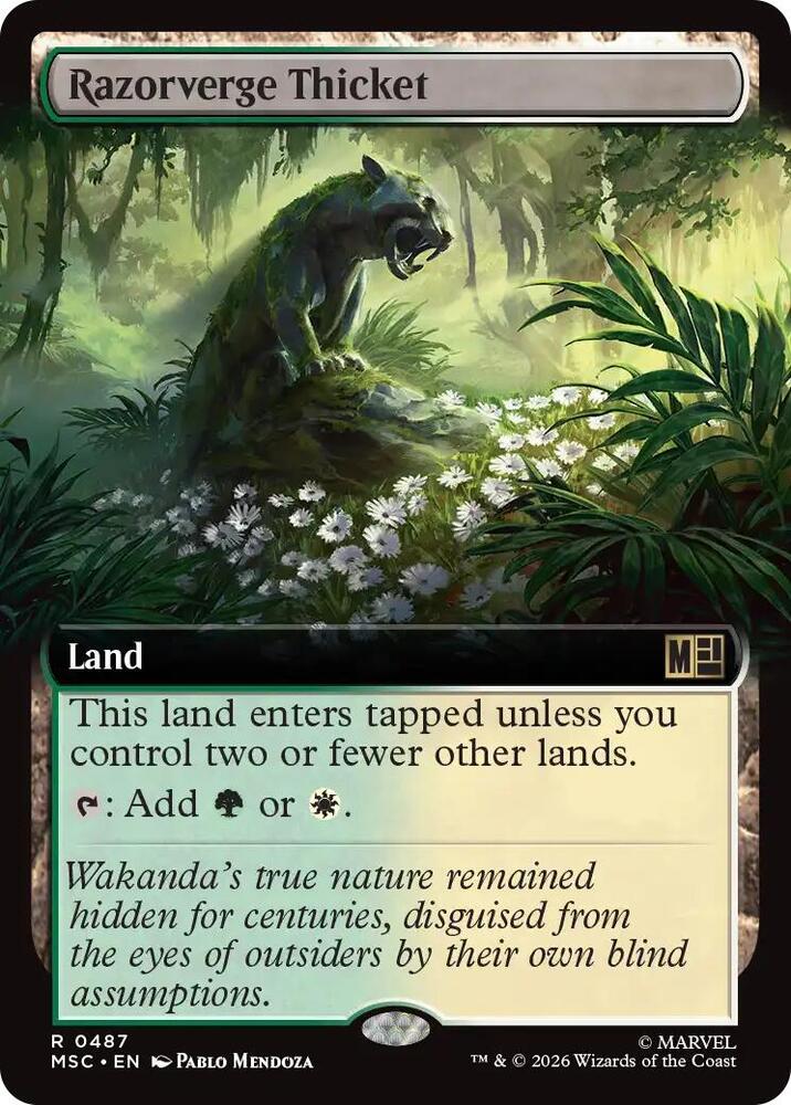 Razorverge Thicket (Extended Art) (487) [Marvel Super Heroes Commander]